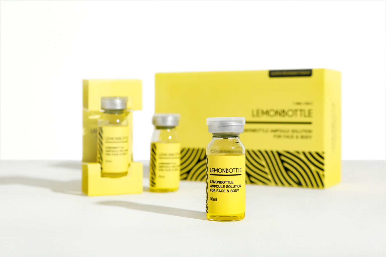 LEMON BOTTLE Fat Dissolve PACK OF 5 X 10ml Vials LUMIFIL UK