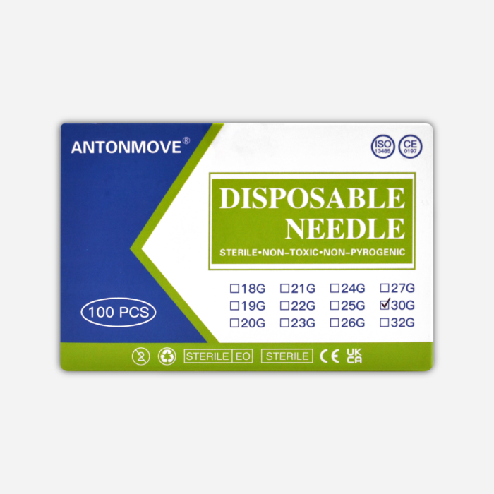 Antonmove - 30G 4MM Sterile Needles 100pcs Injection Needles