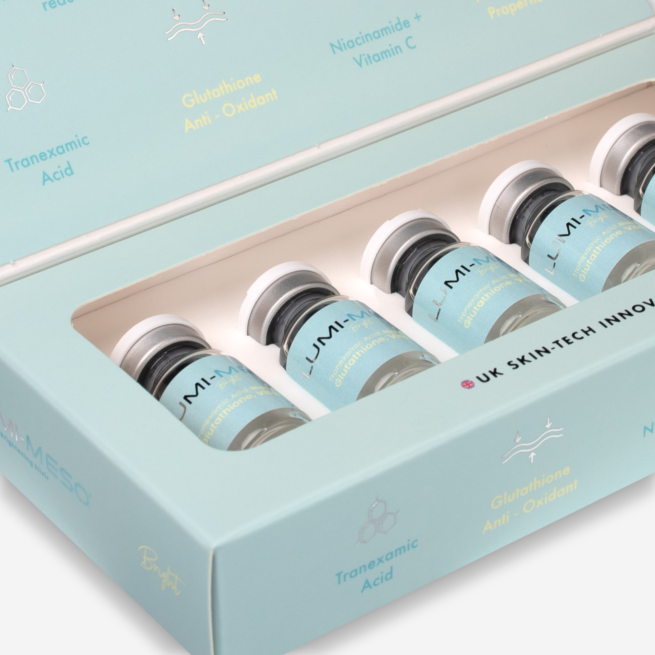 LUMI-MESO BRIGHT Microneedling Serum (5 x 5ml vials) - 10 Treatments per pack - Image 2