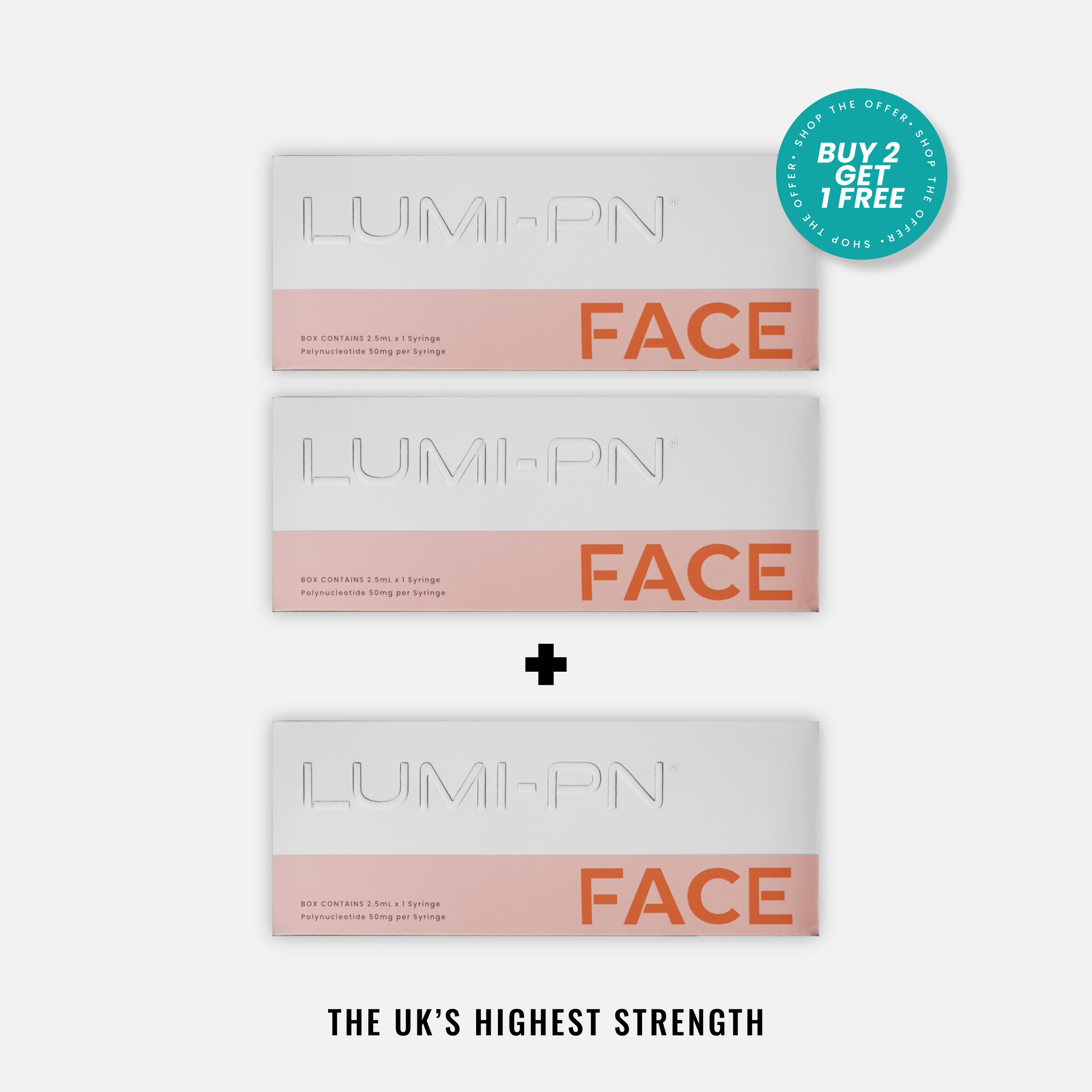 Buy 2 Get 1 Free - LUMI-PN FACE - 3×2.5ml per bundle